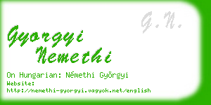 gyorgyi nemethi business card